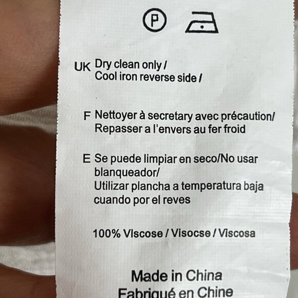 Lord & Taylor Embroidered White Blouse Sz L Short Sleeve Tunic Boho‎ Chic Beach - Picture 5 of 8